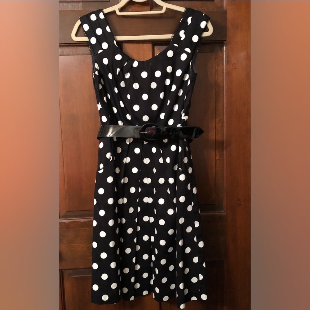 Chetta B - Polka Dot Swing Dress Size 4